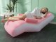 Comfortable Inflatable Armchair Lounger with Foot Pump and Armrests