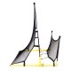 Movepro Double-Sided Football Rebounder for Training 220x120 cm