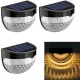 Solar Wall Garden LED Lights, 8 Pcs