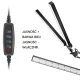 Adjustable LED Desk Lamp 24W with Clamp and Swing Arm, Black