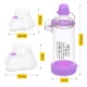 4Fizjo 1590 Inhalation Chamber with Masks, Purple