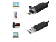 Smartphone Waterproof Borescope Endoscope Inspection Camera - 10m, USB, MicroUSB