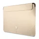 Guess Saffiano Triangle Logo 14\" Laptop Sleeve - Beige