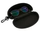 Hard Glasses Case with Zipper, Black