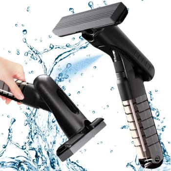 Mini Handheld Mop with Sprayer and Tank, Black