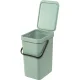 Brabantia Sort & Go Waste Bin 12 L, Jade Green