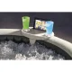 Intex SPA LED Cup Holder with Tablet / Phone Slot, Beige