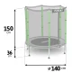 Neo-Sport Ns-04Z240F Garden Trampoline with Safety Net 140 cm (4.5 ft)