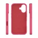 Etteri Silicone Case for iPhone 16 (6.1\"), Raspberry Red