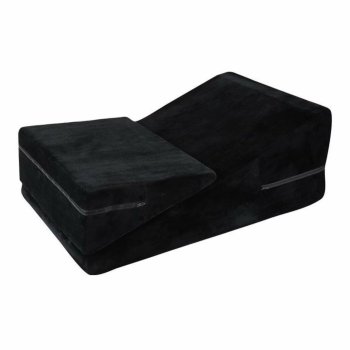 Triangular Support Wedge Pillow Set, 2 Pcs, Black