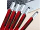 Multifunctional 6-in-1 Multitool Pen with Screwdriver and Spirit Level, Red