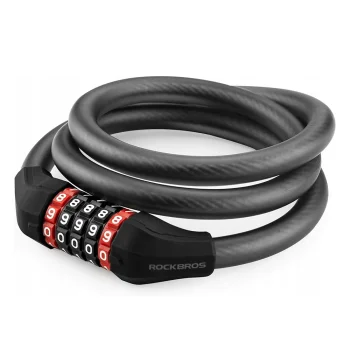 Rockbros RKS507-1BK Combination Bicycle Lock 1.8 m, Black