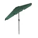 MultiGarden Rectangular Garden Umbrella with Crank, 200x130 cm, Green