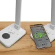 LED Desk Lamp with Wireless Charger 10W, Dimmable Touch Control, 3 Modes, White, LTC