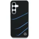 Mercedes Silicone Contrasted Curves MagSafe Case for Samsung Galaxy S25, Black