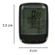 RALLEX wired waterproof bike computer, 25-in-1, LCD speedometer with backlight