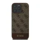 Guess 4G Bottom Stripe Phone Case Cover iPhone 16 Pro Max - brown