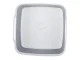 Collapsible Silicone Bowl with Drain Plug and Handles, 8L
