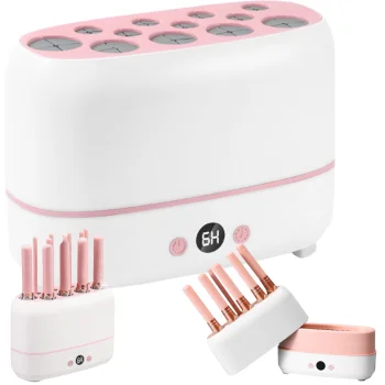 Electric Makeup Brush Dryer for 12 Brushes with Timer