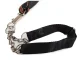 Classic leash with adjustable collar for dogs and cats, 120cm, black