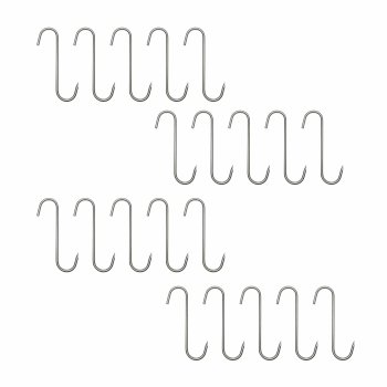 S-Shape Smoking Hooks 14 cm 20 Pcs