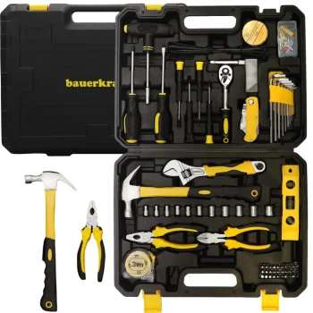 Bauerkraft H-073 Tool Kit in Case, 111 Pieces, Black