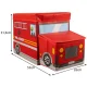 Kruzzel Fire Truck Foldable Toy Storage Box Red