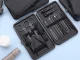 18-Piece Manicure and Pedicure Nail Care Set with Travel Case, Black