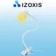 Izoxis 00019455 Desk Lamp with Clip and Base, White
