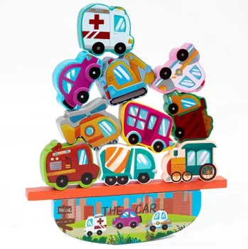 Bakalu Wooden Educational Balancing Blocks Traffic WAN-129