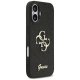 Guess Fixed Glitter Big 4G Phone Case Cover iPhone 17 - black