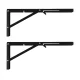 Maclean MC-196 Folding Shelf Brackets, 350-700mm, Max 50kg, Black, 2 pcs