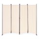 Folding Outdoor Privacy Screen 4 Panel 167x216 cm MultiGarden, beige