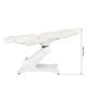Azzurro 869A Electr. Cosmetic Chair Rotating 4 Motors White