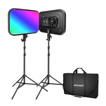 Neewer RGB168 RGB LED Lighting Kit, 2x 60W, 2500-8500K