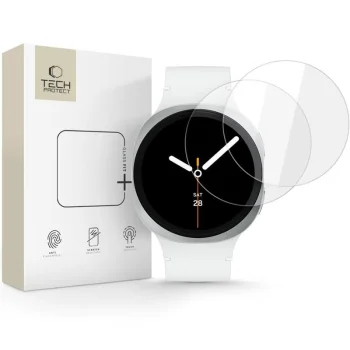 Tech-Protect Glass Fit+ Tempered Glass for Samsung Galaxy Watch 8 40mm 2-Pack, Transparent