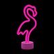 Flamingo Neon Sign LED Light on Stand Forever Light FSC-11 USB-C, Pink