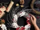 Frosted White Rowan Berries for Christmas Decoration, 5 pcs