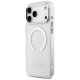 Чехол Guess Metal Outline MagSafe для iPhone 17 Pro Max — серебристый