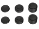 Silicone Thumb Grip Caps for Nintendo Switch 2 Joy-Con, 6 Pieces, Black