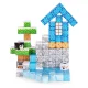 Multistore Magnetic Building Blocks for Kids, 124 Pieces, Winter Theme