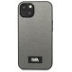 Karl Lagerfeld Saffiano Plaque Case for iPhone 13 mini, Silver