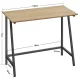 Computer Desk for Home Office Gaming Industrial Style, Sonoma Oak