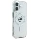 Karl Lagerfeld iPhone 16 Case IML Metal Choupette Head MagSafe, White
