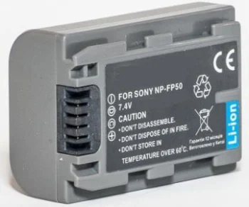 Extra Digital Sony NP-FP50 Camera Battery, 680mAh