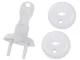 Socket Covers with Key, 15 pcs, White