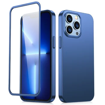 Joyroom 360 Full Case for iPhone 13 Pro Max with Tempered Glass, JR-BP928, Blue