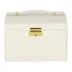 Large Jewelry Box Organizer with Drawers and Mirror, White
