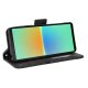 Sony Xperia 10 IV Wallet Design Multiple Card Slots Stand Leather Phone Case Cover, Black | Чехол для...