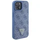 Guess GUHCP15SP4TDPB iPhone 15 6.1" blue/blue hardcase Leather 4G Triangle Strass